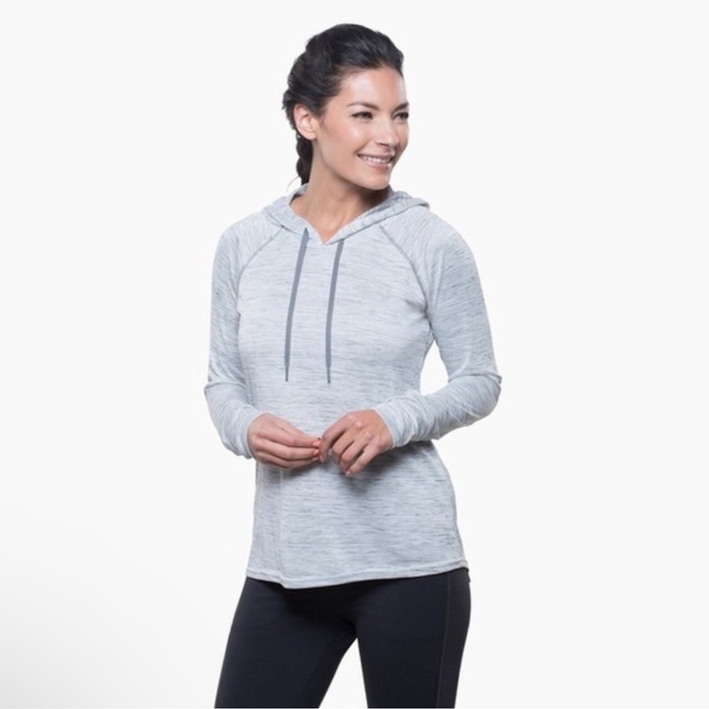 Kuhl Women's‎ Vara Pull Over Long Sleeve Hoodie Ash Gray Small